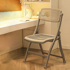 Modern Minimalist Rectangular PP Carbon Steel Desk Chair Backrest Armless For Home Office DFM-F