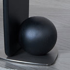 Sculptural Artistic Ball Solid Wood End Table - Art Deco Versatile Corner Table For Living Room Lumendat