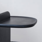 Sculptural Artistic Ball Solid Wood End Table - Art Deco Versatile Corner Table For Living Room Lumendat