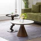 Sturdy Black Titanium Stainless Steel Sculptural Sphere Side Table - Industrial Sculptural Geometric Round Coffee Table For Living Room Lumendat