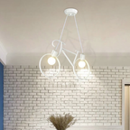 Lumendat Contemporary Creative Bicycle Shape Iron 2-Light Kids Chandelier For Living Room & Bedroom Lumendat
