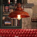 Retro Red Rust 1-light Dome Pendant Light modern luxury lighting fixture