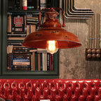 Retro Red Rust 1-light Dome Pendant Light modern luxury lighting fixture