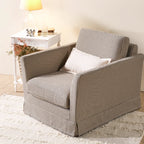 Classic Houndstooth Birch Wood Accent Chair - Scandinavian Lounge Chair for Living Room & Bedroom Lumendat