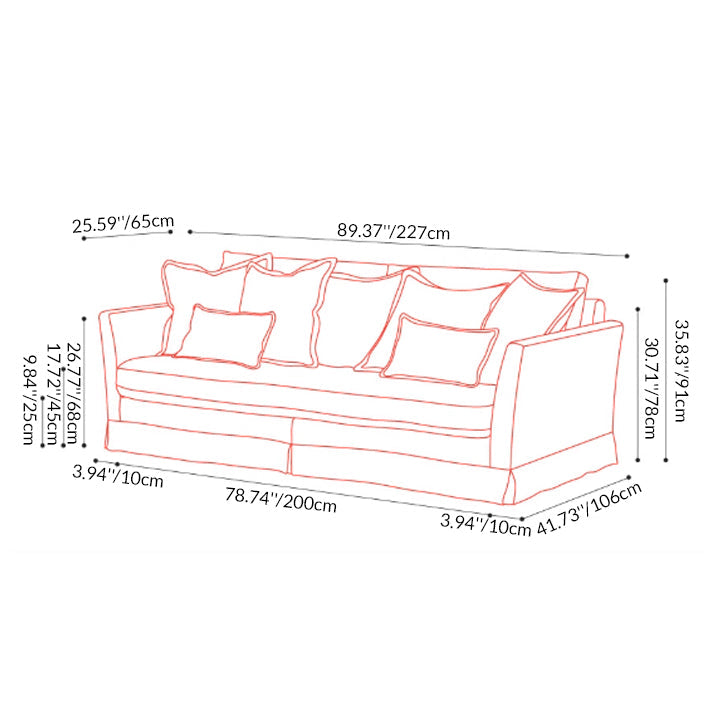 Classic Houndstooth Pattern Birch Wood Sofa – Minimalist Understated Elegant Sofa with 3/4 Seater for Living Room Lumendat