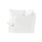 Pearl White Birch Wood Sofa – Minimalist Pillow-Style Settee Bench With 2/3 Seater for Living Room Lumendat