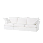 Pearl White Birch Wood Sofa – Minimalist Pillow-Style Settee Bench With 2/3 Seater for Living Room Lumendat