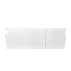 Pearl White Birch Wood Sofa – Minimalist Pillow-Style Settee Bench With 2/3 Seater for Living Room Lumendat