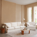 Pearl White Birch Wood Sofa – Minimalist Pillow-Style Settee Bench With 2/3 Seater for Living Room Lumendat