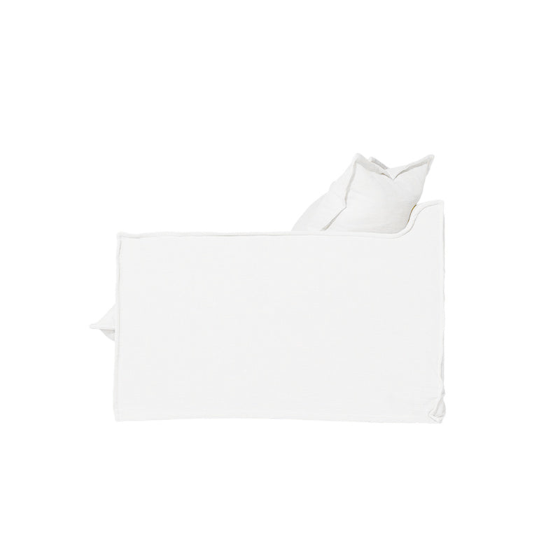 Moonlight White Linen Birch Wood Sofa - French Pure Soft-Touch Lounge Sofa With 3/4 Seater For Living Room Lumendat