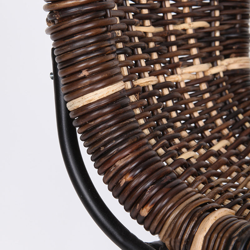 Farmhouse Rattan Bar Stool - Easy-Maneuver Rattan Cool Seating Bar Dining Stool For Dining Room & Kitchen Lumendat