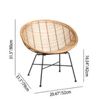 Circular Wrap-Around Rattan Chair - Ergonomic Comfort Hand-Woven & Breathable Chair For Garden Lumendat