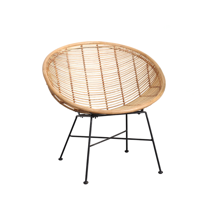 Circular Wrap-Around Rattan Chair - Ergonomic Comfort Hand-Woven & Breathable Chair For Garden Lumendat