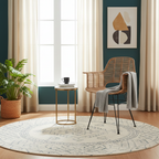 Lightweight Rattan Armchair - Breathable Hand-Woven Chair Backrest Armrest For Living Room Lumendat