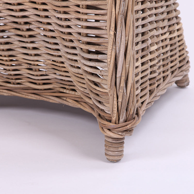 Premium Rattan Weaving Chair - Whimsical Curves Hand-Woven Bohemian Dining Chair For Dining Room & Garden Lumendat