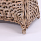 Premium Rattan Weaving Chair - Whimsical Curves Hand-Woven Bohemian Dining Chair For Dining Room & Garden Lumendat