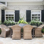 Premium Rattan Weaving Chair - Whimsical Curves Hand-Woven Bohemian Dining Chair For Dining Room & Garden Lumendat