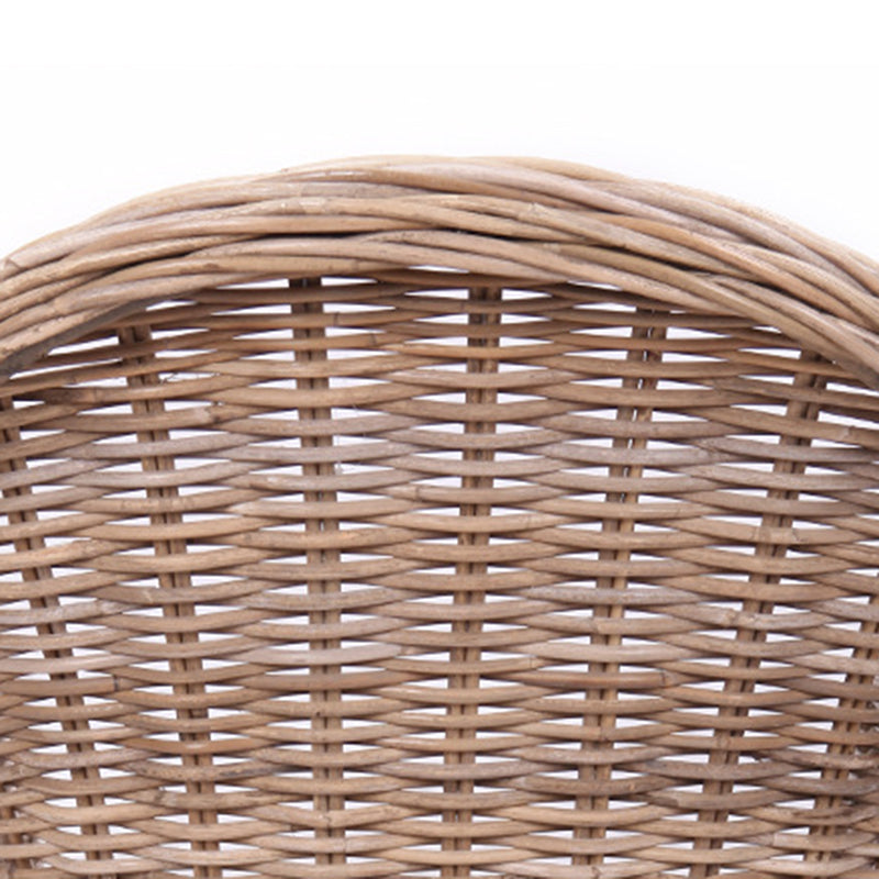 Premium Rattan Weaving Chair - Whimsical Curves Hand-Woven Bohemian Dining Chair For Dining Room & Garden Lumendat