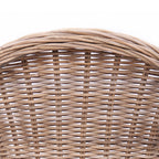 Premium Rattan Weaving Chair - Whimsical Curves Hand-Woven Bohemian Dining Chair For Dining Room & Garden Lumendat