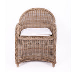 Premium Rattan Weaving Chair - Whimsical Curves Hand-Woven Bohemian Dining Chair For Dining Room & Garden Lumendat