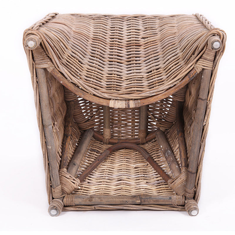 Premium Rattan Weaving Chair - Whimsical Curves Hand-Woven Bohemian Dining Chair For Dining Room & Garden Lumendat