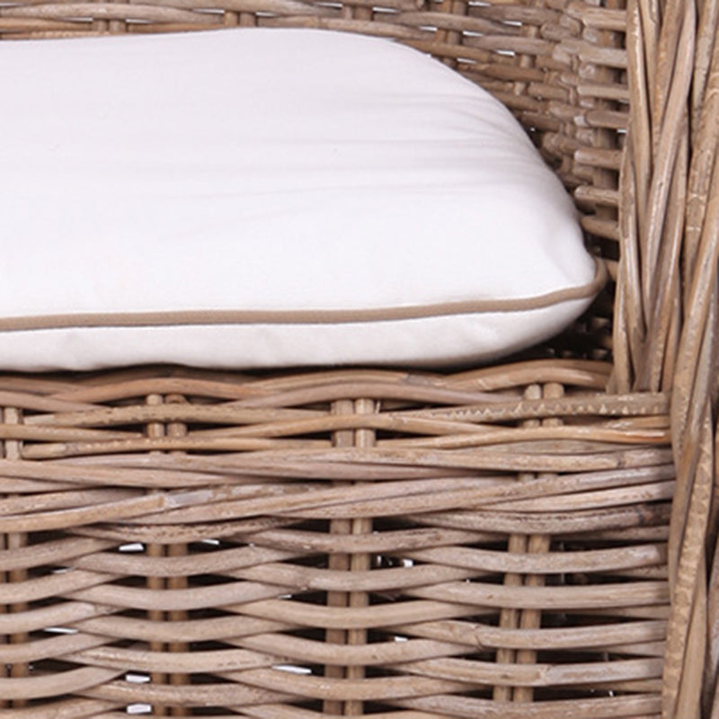 Premium Rattan Weaving Chair - Whimsical Curves Hand-Woven Bohemian Dining Chair For Dining Room & Garden Lumendat