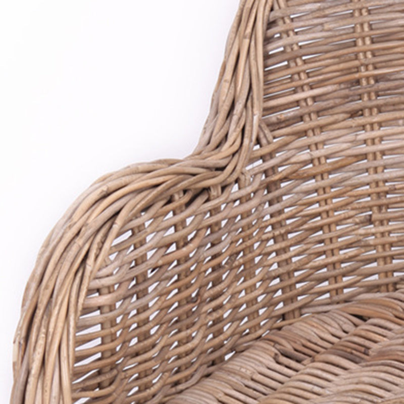 Premium Rattan Weaving Chair - Whimsical Curves Hand-Woven Bohemian Dining Chair For Dining Room & Garden Lumendat