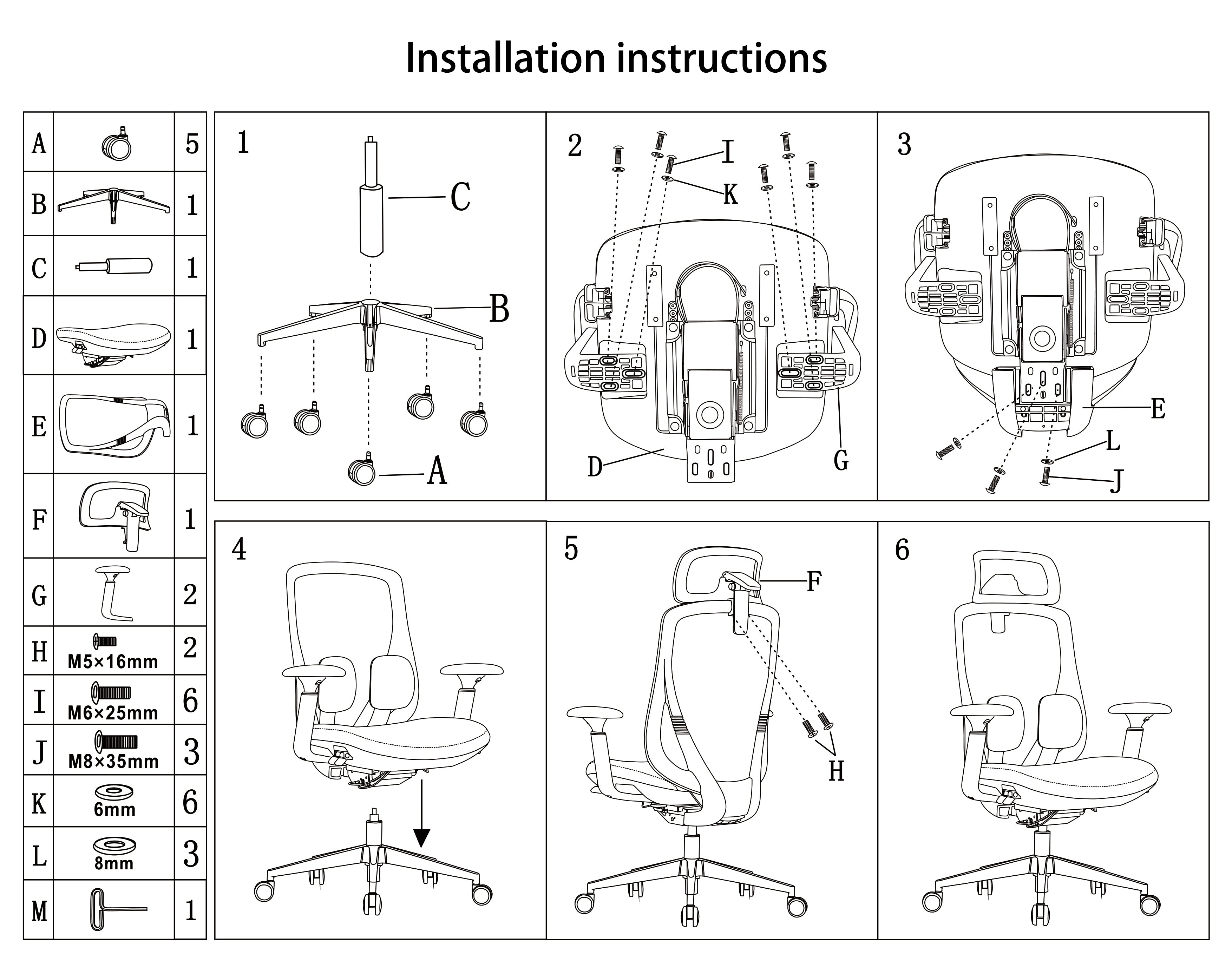 Modern Minimalist Ergonomic High-Back Office Chair - Adjustable Headrest & Lumbar Support Breathable Mesh Desk Chair For Home Office Lumendat