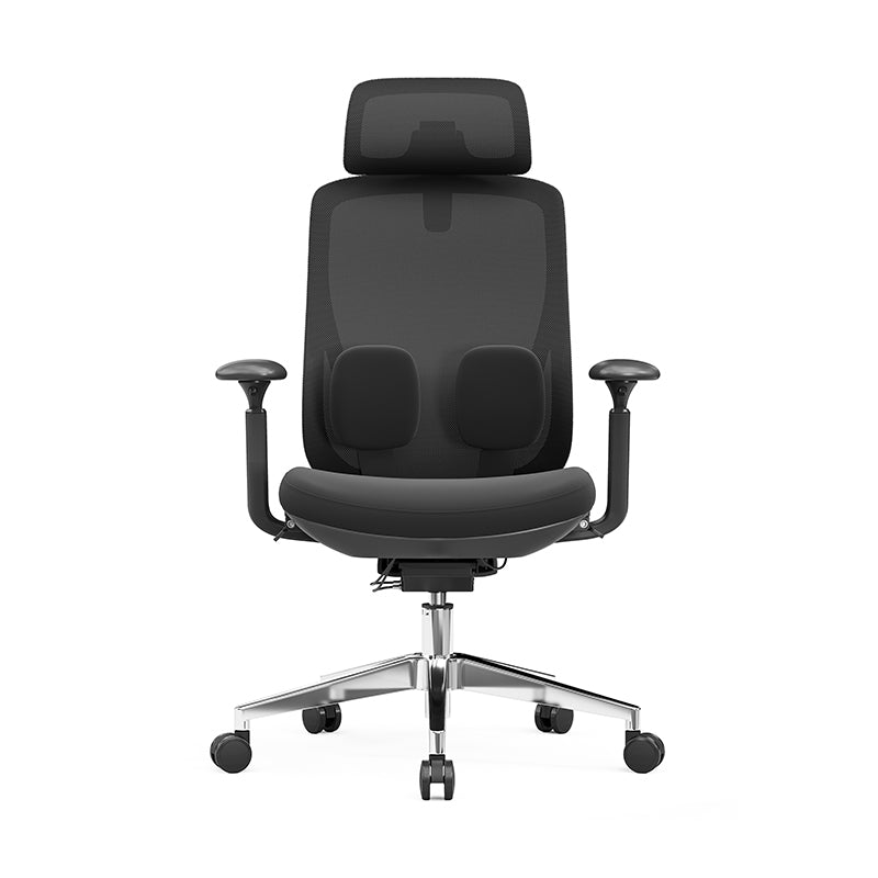 Modern Minimalist Ergonomic High-Back Office Chair - Adjustable Headrest & Lumbar Support Breathable Mesh Desk Chair For Home Office Lumendat