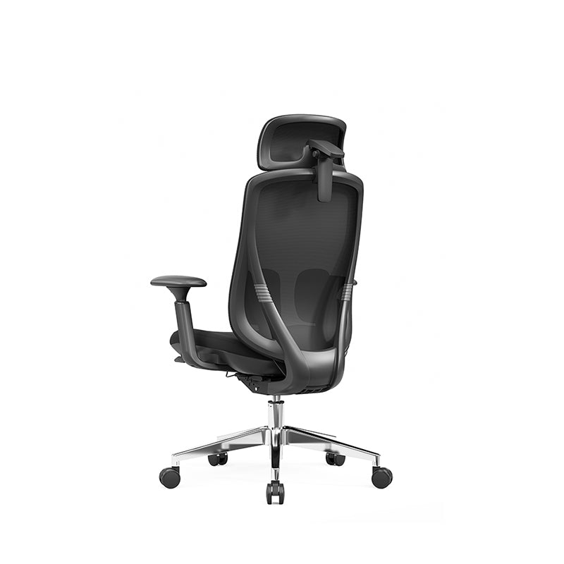 Modern Minimalist Ergonomic High-Back Office Chair - Adjustable Headrest & Lumbar Support Breathable Mesh Desk Chair For Home Office Lumendat