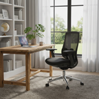 Long-Hour Comfort Ergonomic Office Chair - High-Resilience Seat Silent Casters & Aluminum Base Desk Chair For Home Office Lumendat