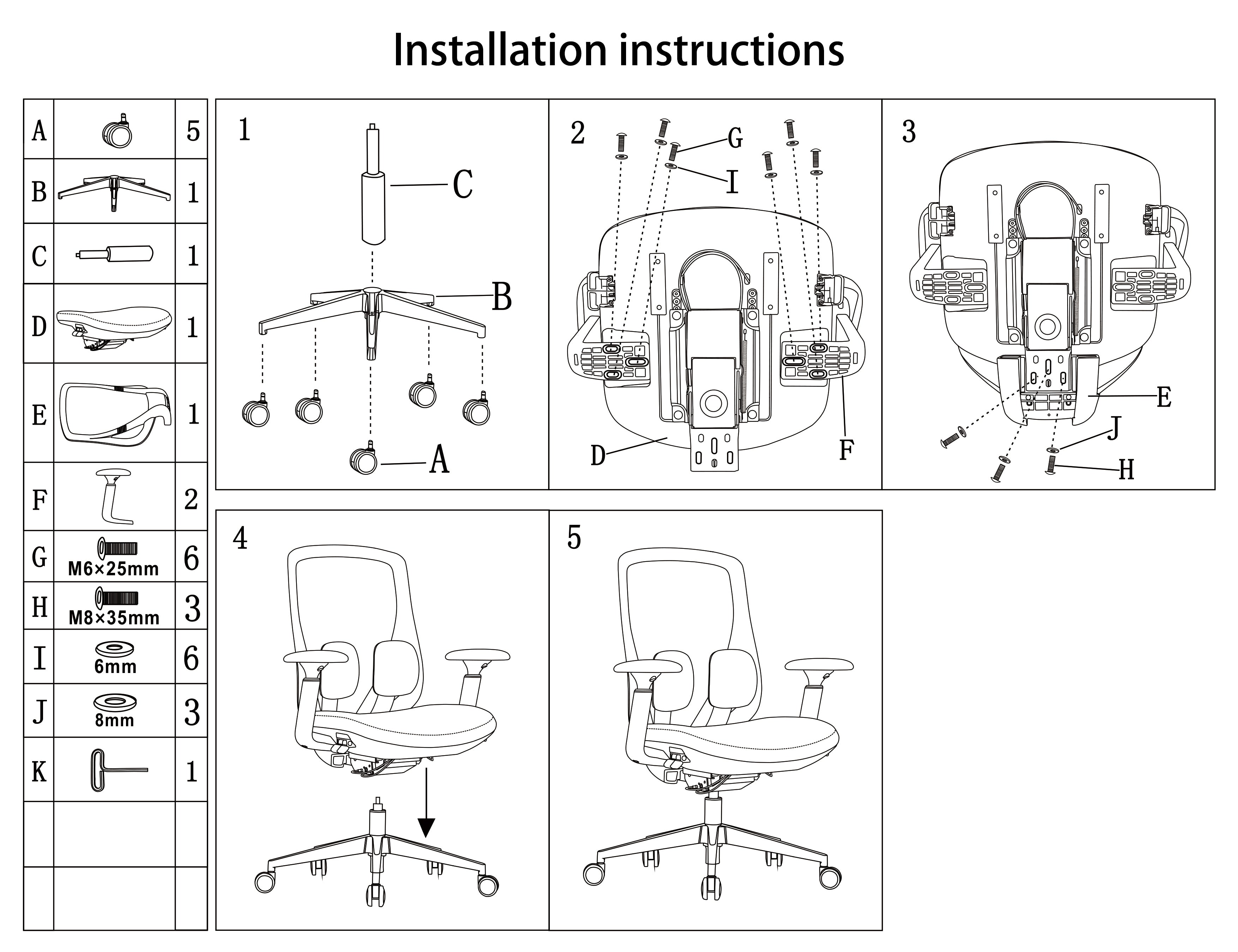 Long-Hour Comfort Ergonomic Office Chair - High-Resilience Seat Silent Casters & Aluminum Base Desk Chair For Home Office Lumendat