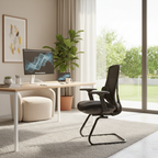 Saddle-Base Office Chair - 4D Adjustable Armrests & Adaptive Lumbar Support Mesh Conference Desk Chair For Home Office Lumendat