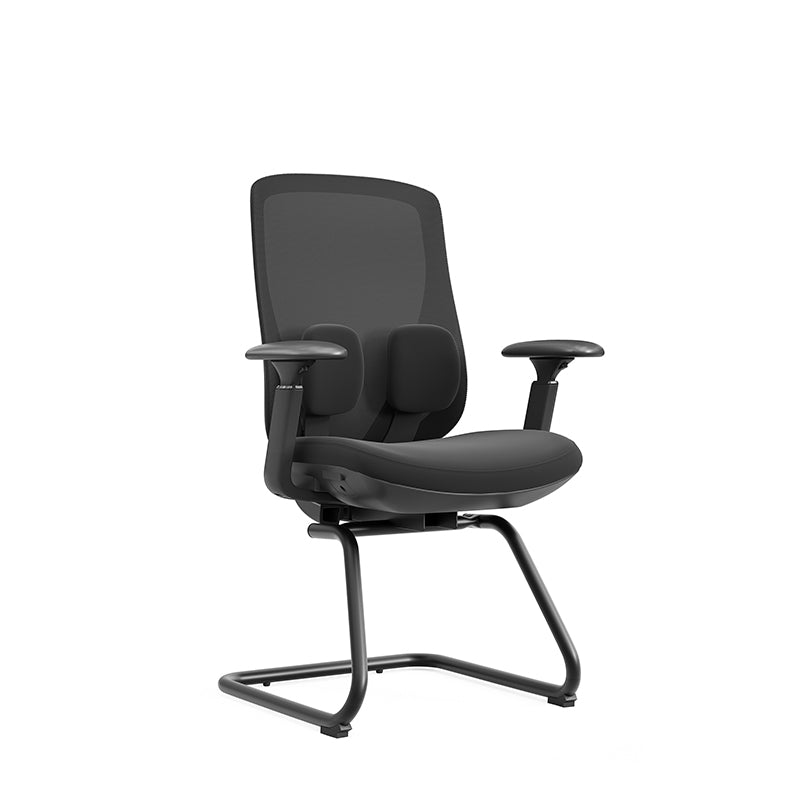 Saddle-Base Office Chair - 4D Adjustable Armrests & Adaptive Lumbar Support Mesh Conference Desk Chair For Home Office Lumendat