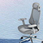 Modern Ergonomic High-Back Executive Chair - 4D Tri-Joint Headrest & Adaptive Lumbar Support Mesh Office Chair For Home Office Lumendat