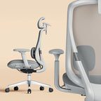 Modern Ergonomic High-Back Executive Chair - 4D Tri-Joint Headrest & Adaptive Lumbar Support Mesh Office Chair For Home Office Lumendat