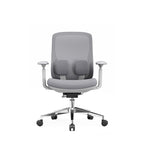 Modern Minimalist Cable-Controlled Office Chair - 360° Lumbar Adjust Heavy-Duty Aluminum Base & Safety Gas Lift Silent Caster Desk Chair For Home Office Lumendat