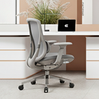 Modern Minimalist Cable-Controlled Office Chair - 360° Lumbar Adjust Heavy-Duty Aluminum Base & Safety Gas Lift Silent Caster Desk Chair For Home Office Lumendat