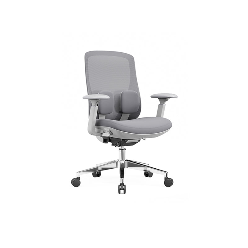 Modern Minimalist Cable-Controlled Office Chair - 360° Lumbar Adjust Heavy-Duty Aluminum Base & Safety Gas Lift Silent Caster Desk Chair For Home Office Lumendat