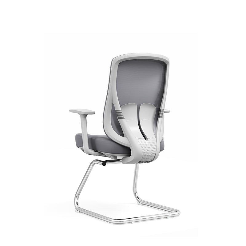 Modern Minimalist Mesh Bow Office Chair - Ergonomic Lumbar Support High-Resilience Sponge Cushion Desk Chair For Home Office Lumendat