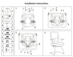 Modern Minimalist Mesh Bow Office Chair - Ergonomic Lumbar Support High-Resilience Sponge Cushion Desk Chair For Home Office Lumendat
