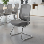 Modern Minimalist Mesh Bow Office Chair - Ergonomic Lumbar Support High-Resilience Sponge Cushion Desk Chair For Home Office Lumendat