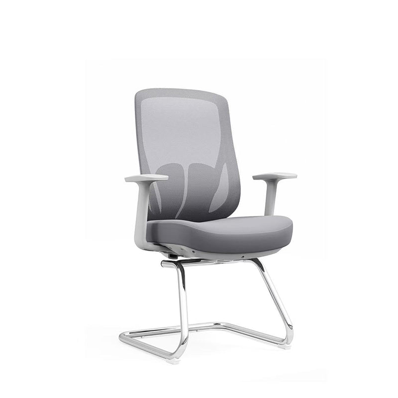 Modern Minimalist Mesh Bow Office Chair - Ergonomic Lumbar Support High-Resilience Sponge Cushion Desk Chair For Home Office Lumendat