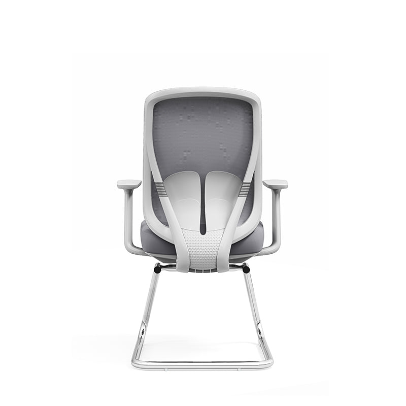 Modern Minimalist Mesh Bow Office Chair - Ergonomic Lumbar Support High-Resilience Sponge Cushion Desk Chair For Home Office Lumendat