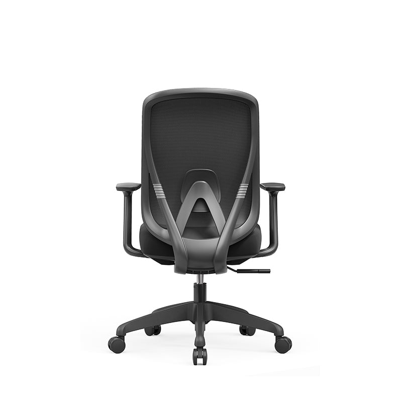Modern Minimalist Mid-Back Mesh Office Chair - Adaptive Lumbar Support Tilt Adjustment Silent Casters Desk Chair For Home Office Lumendat