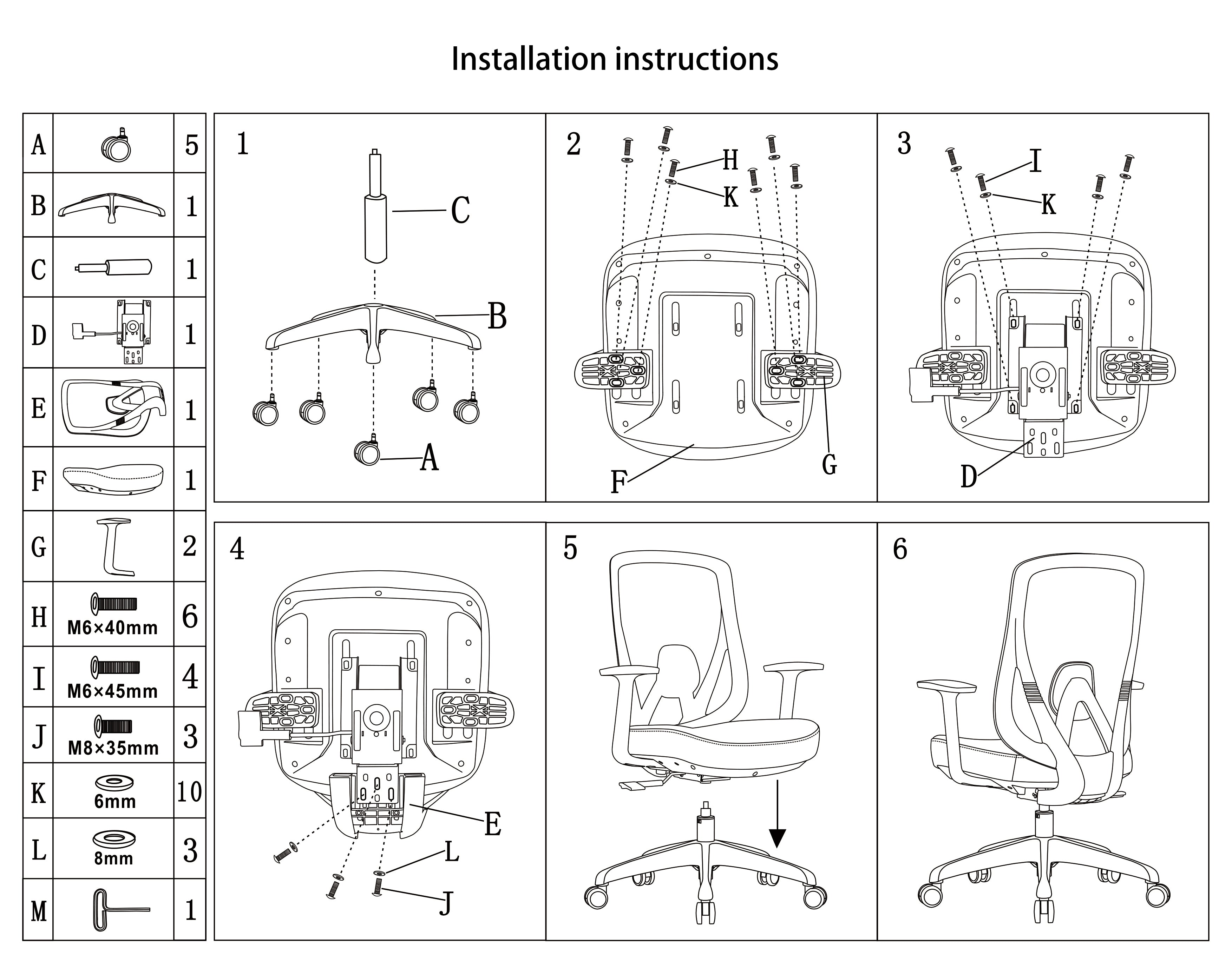 Modern Minimalist Mid-Back Mesh Office Chair - Adaptive Lumbar Support Tilt Adjustment Silent Casters Desk Chair For Home Office Lumendat
