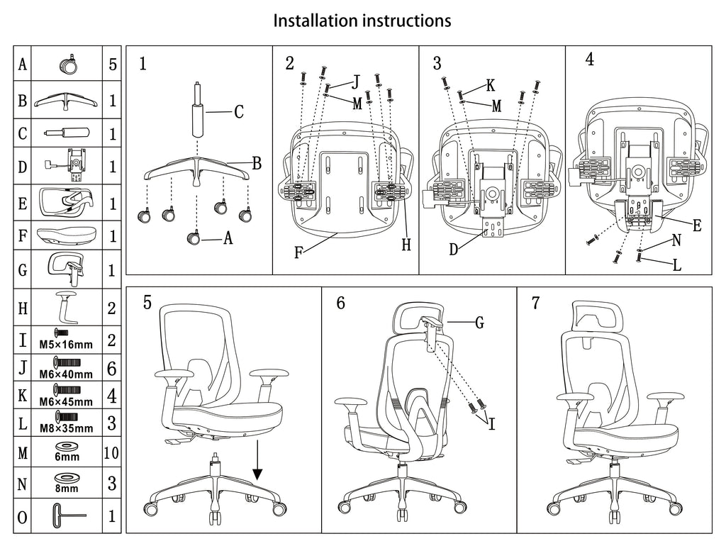 Modern Minimalist Grey High-Back Mesh Executive Chair - 4D Adjustable Headrest & Tilt Ergonomic Office Chair For Home Office Lumendat