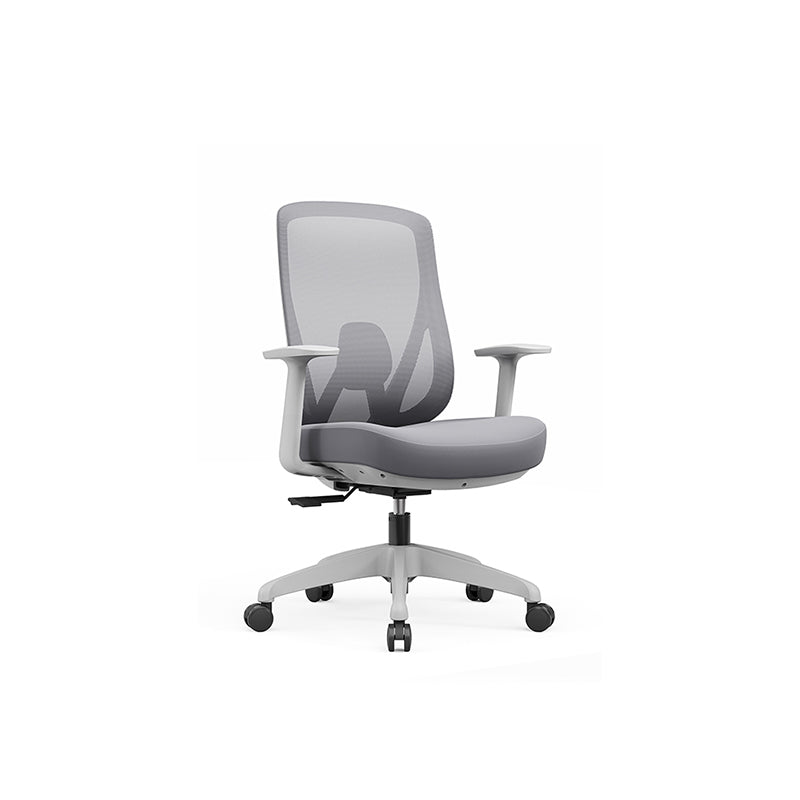 Modern Minimalist Mid-Back Mesh Executive Chair - Tilt Adjustment Silent Casters Desk Chair For Home Office Lumendat
