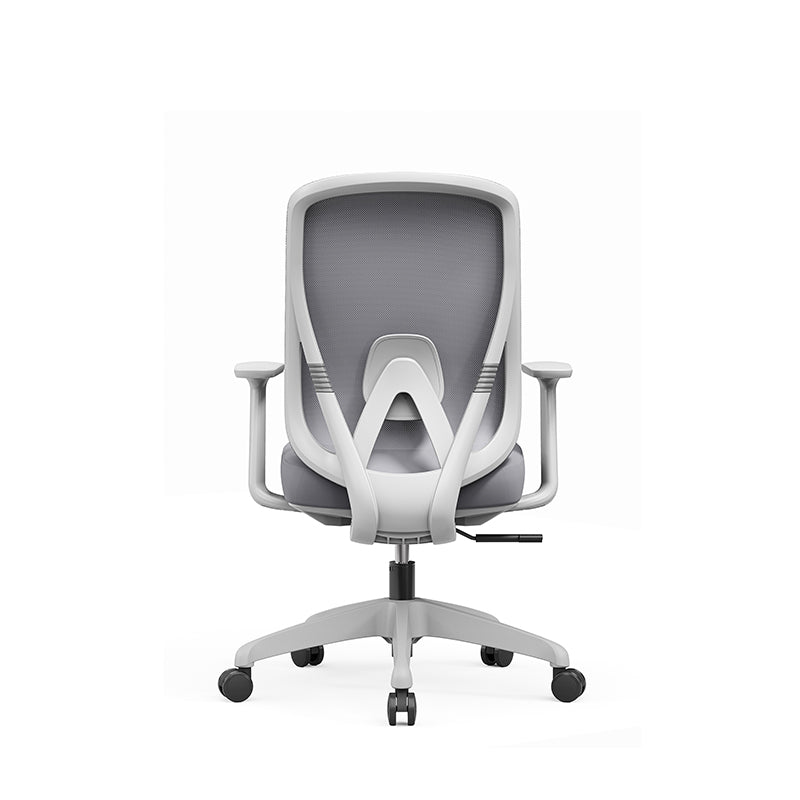 Modern Minimalist Mid-Back Mesh Executive Chair - Tilt Adjustment Silent Casters Desk Chair For Home Office Lumendat