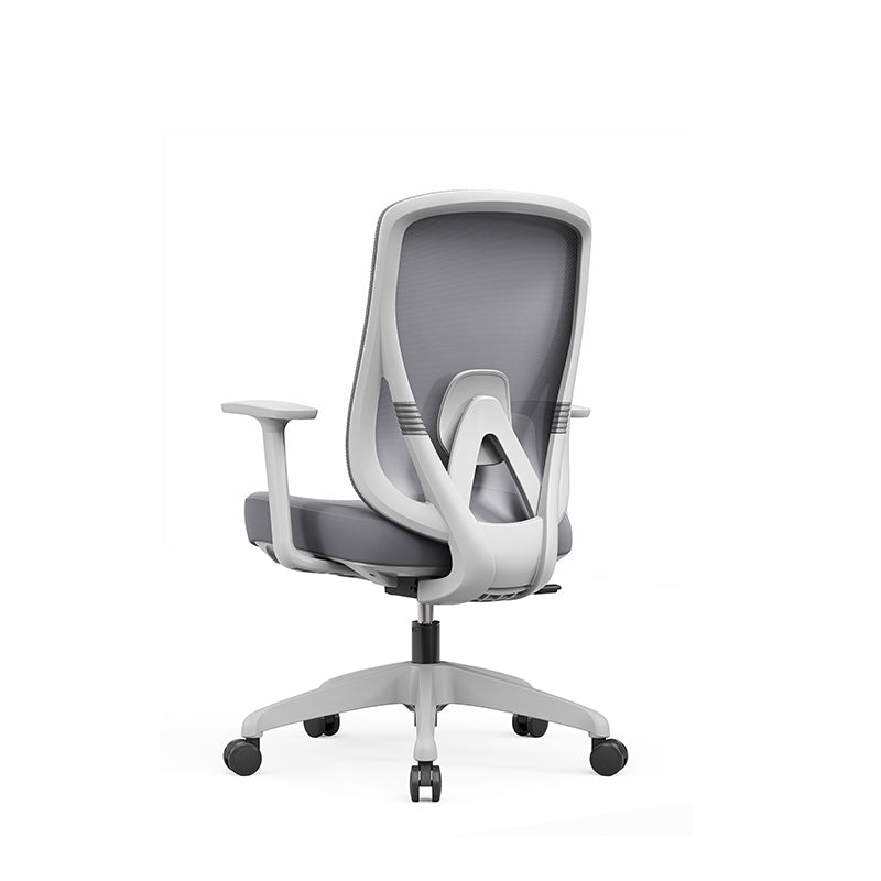 Modern Minimalist Mid-Back Mesh Executive Chair - Tilt Adjustment Silent Casters Desk Chair For Home Office Lumendat